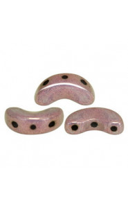Les perles par Puca® Arcos beads Opaque mix violet/gold ceramic look 03000/14496